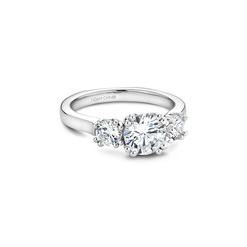 Noam Carver 3 Stone Engagement Ring B001-07A