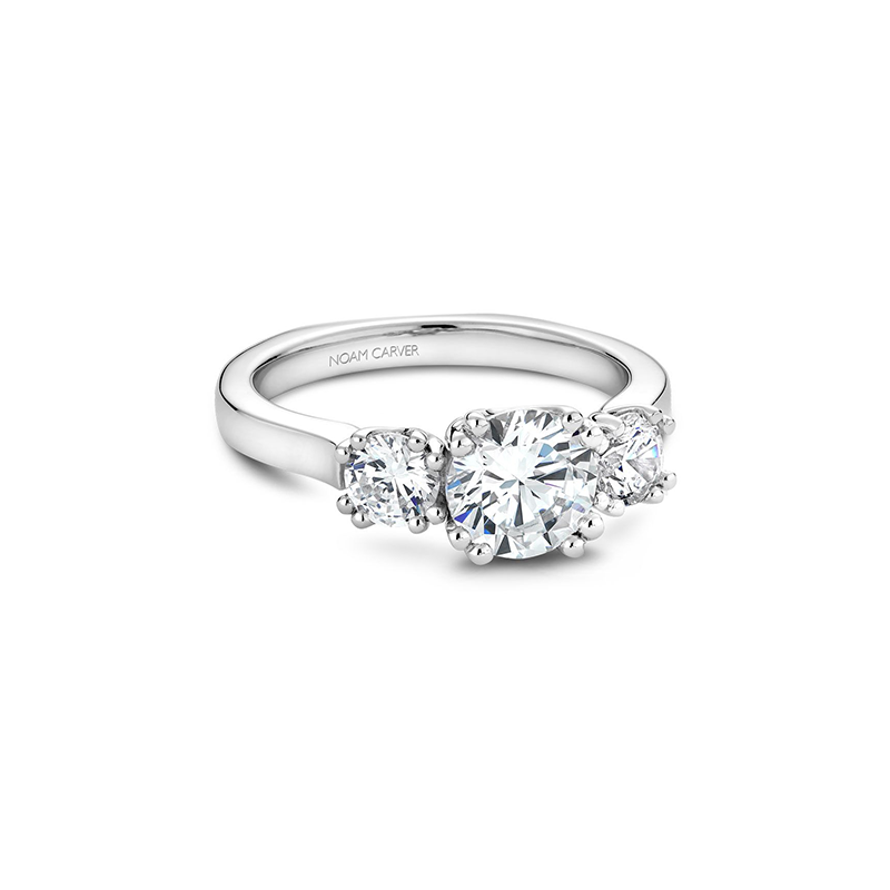 Noam Carver 3 Stone Engagement Ring B001-07A