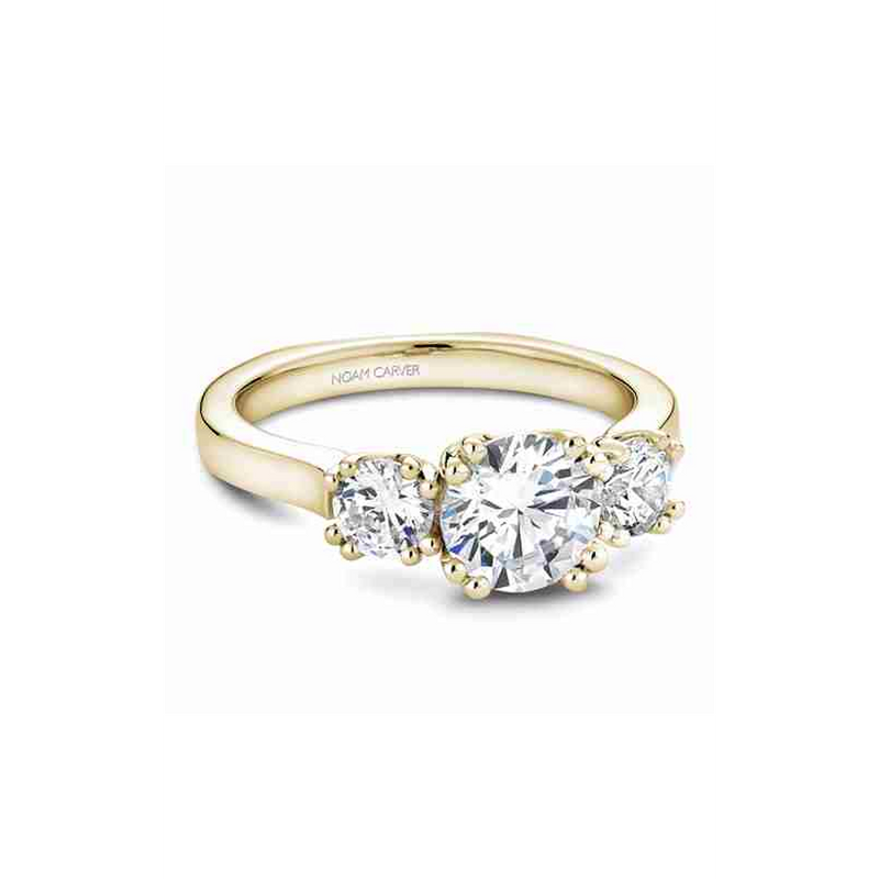 Noam Carver 3 Stone Engagement Ring B001-07YA