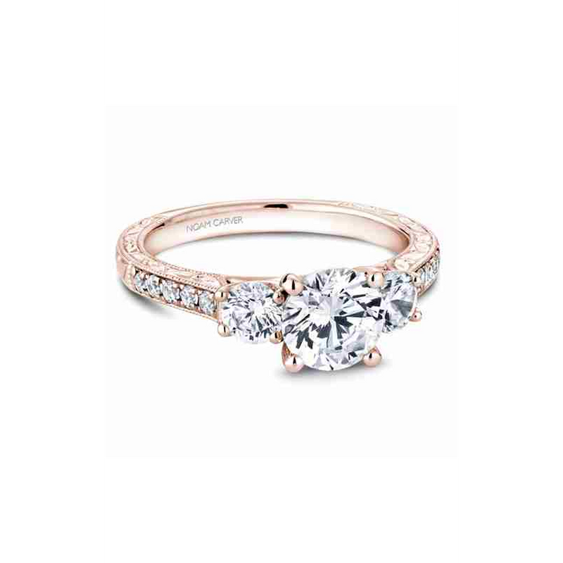 Noam Carver 3 Stone Engagement Ring B206-01RA