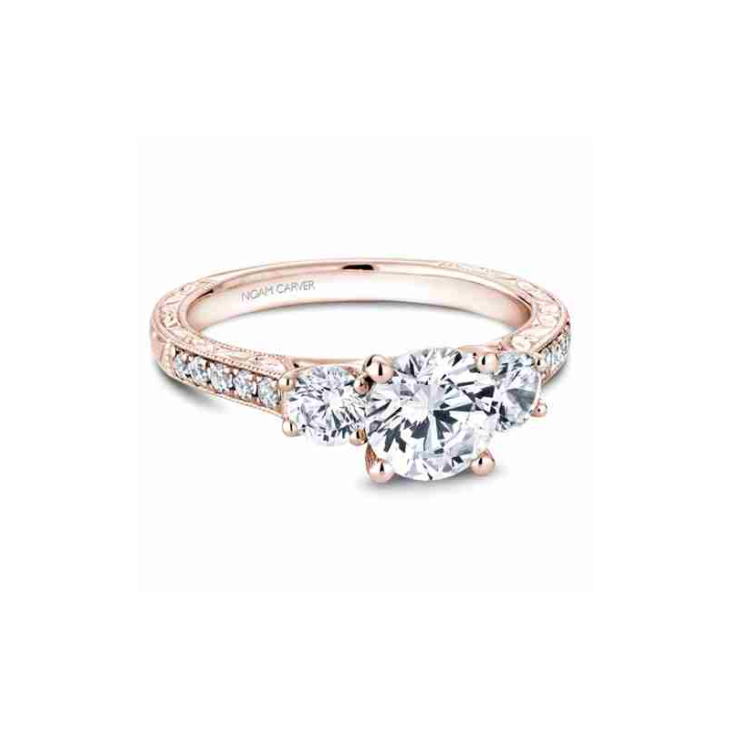 Noam Carver 3 Stone Engagement Ring B206-01RA