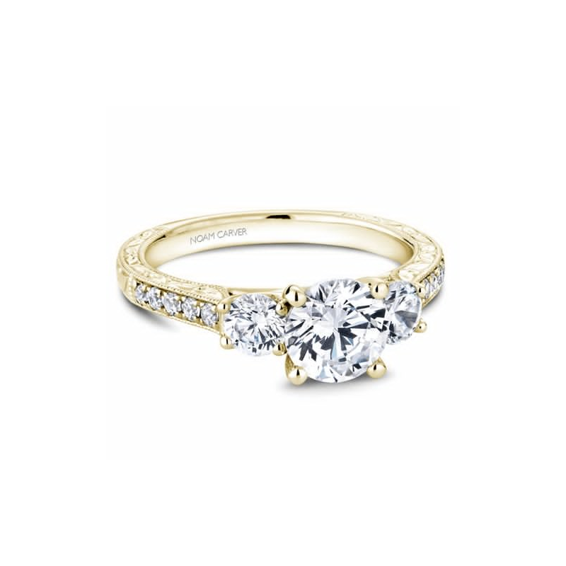 Noam Carver 3 Stone Engagement Ring B206-01YA