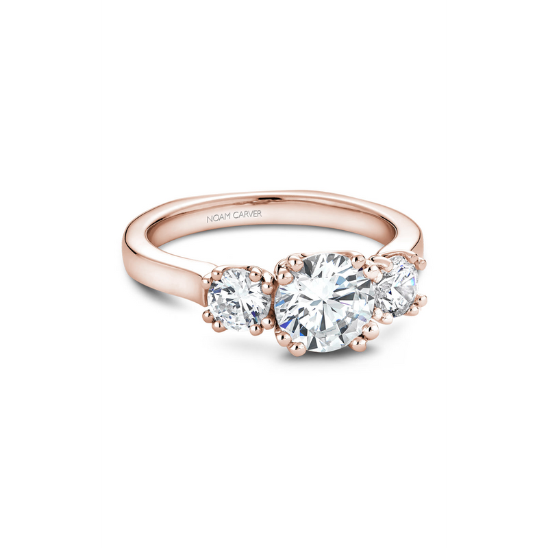 Noam Carver 3 Stone Engagement Ring B001-07RA