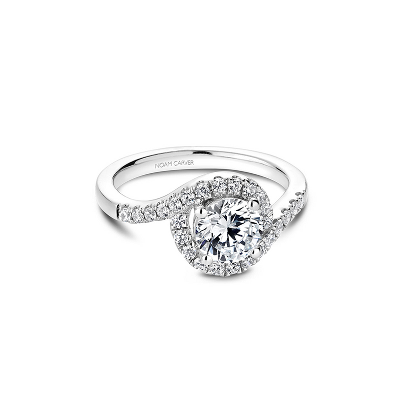 Noam Carver Halo Engagement Ring B186-01A