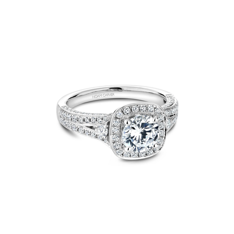 Noam Carver Halo Engagement Ring B172-01A