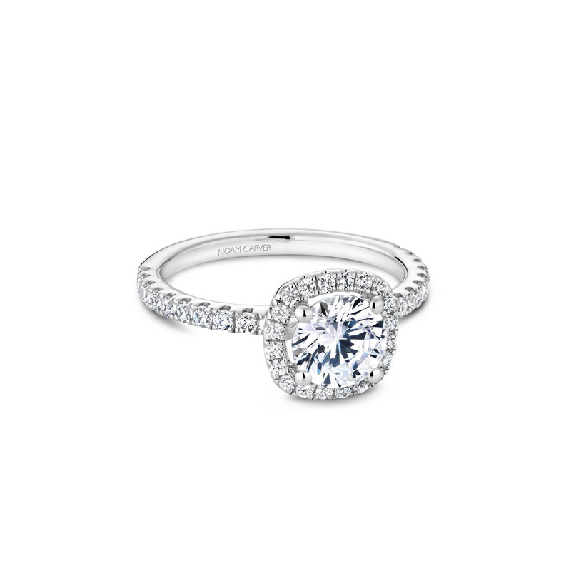 Noam Carver Halo Engagement Ring B223-01A