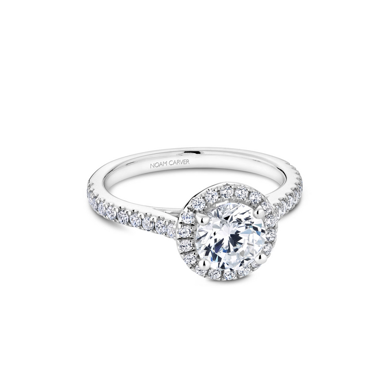 Noam Carver Halo Engagement Ring R050-01A