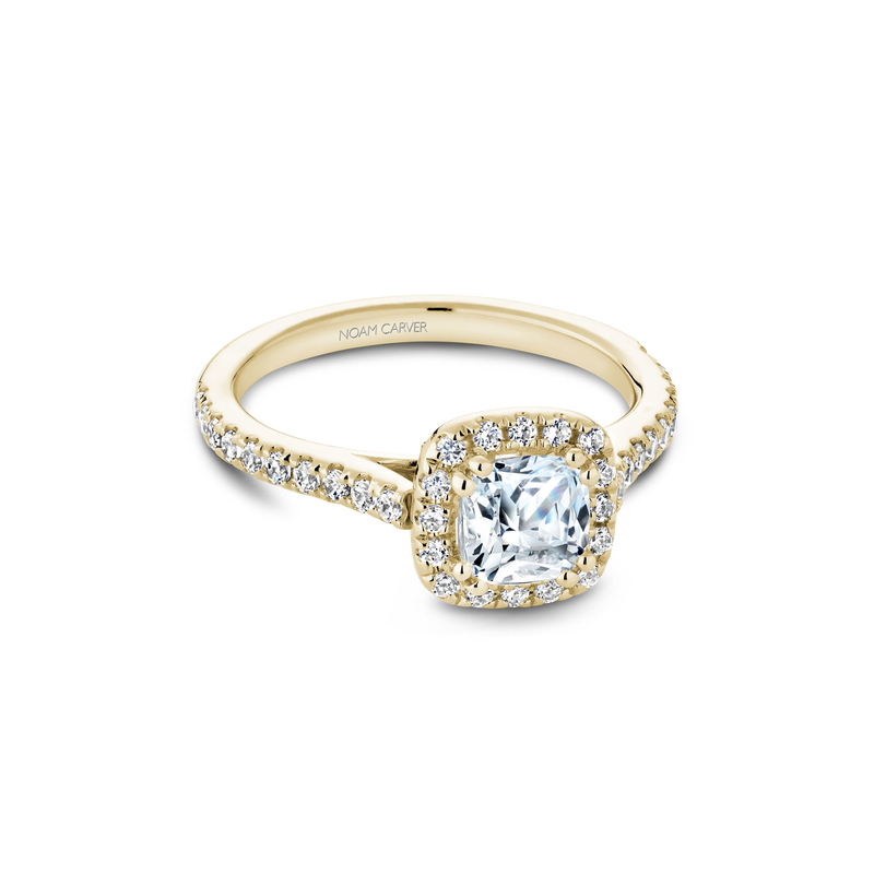 Noam Carver Halo Engagement Ring R050-05YA