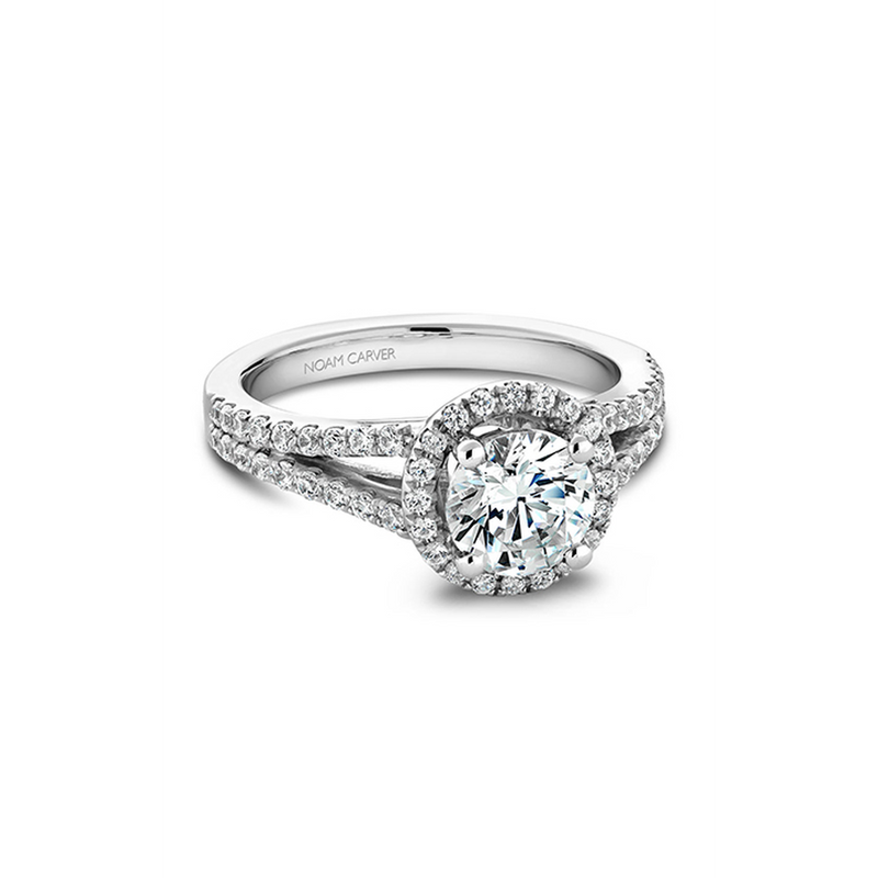 Noam Carver Halo Engagement Ring B015-02A