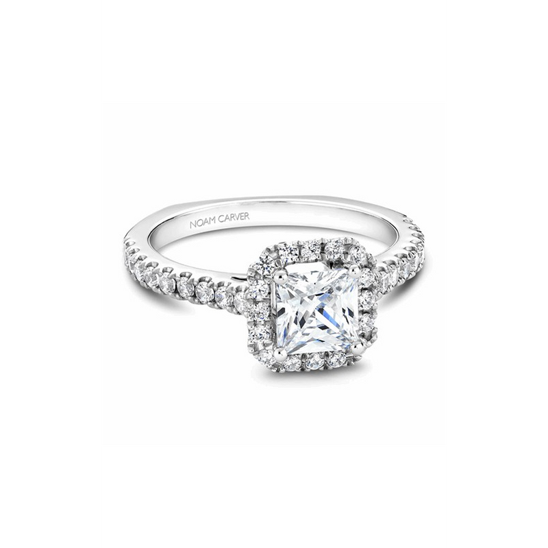Noam Carver Halo Engagement Ring B034-02A