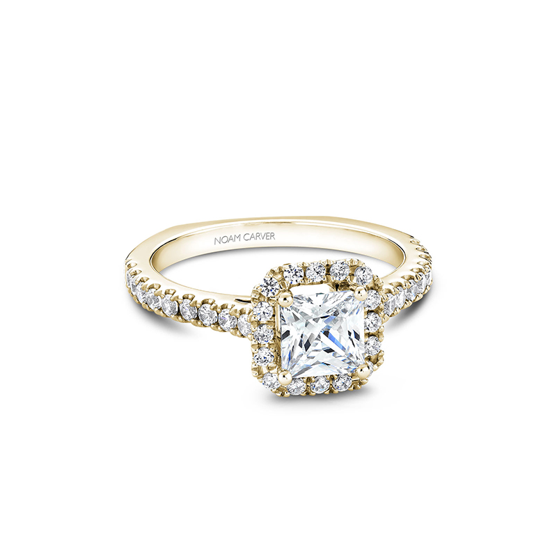 Noam Carver Halo Engagement Ring B034-02YA