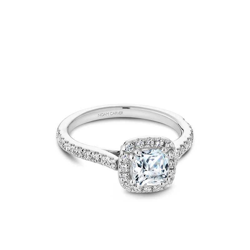Noam Carver Halo Engagement Ring R050-05A