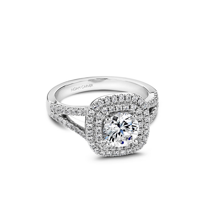Noam Carver Halo Engagement Ring B035-01A