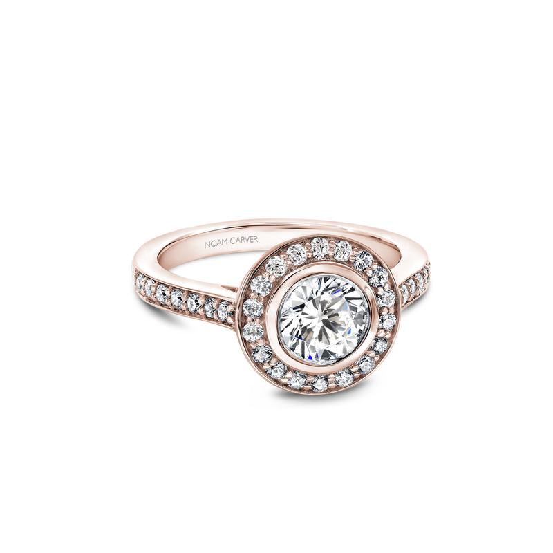 Noam Carver Halo Engagement Ring B153-01RA
