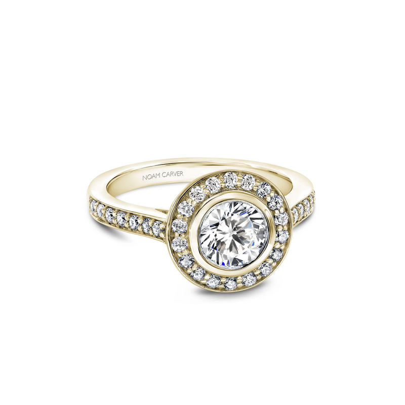 Noam Carver Halo Engagement Ring B153-01YA