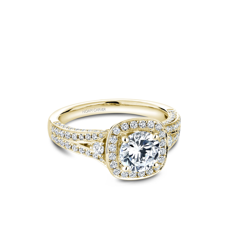 Noam Carver Halo Engagement Ring B172-01YA