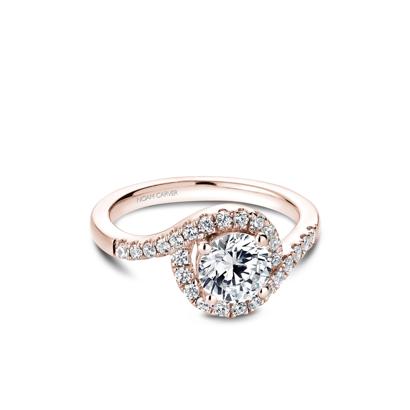 Noam Carver Halo Engagement Ring B186-01RA