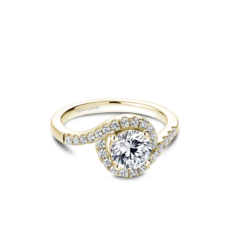 Noam Carver Halo Engagement Ring B186-01YA