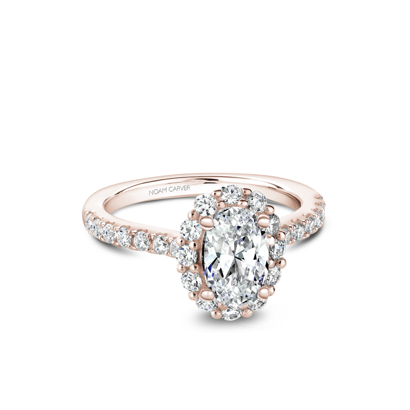 Noam Carver Halo Engagement Ring B189-01RA