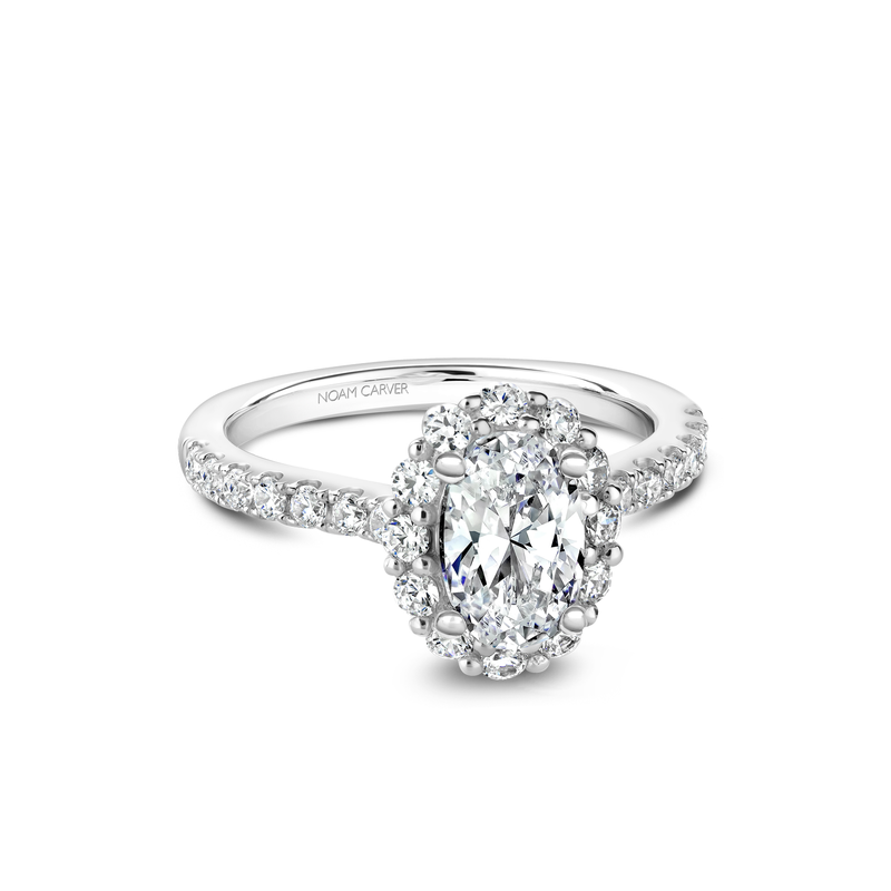 Noam Carver Halo Engagement Ring B189-01A