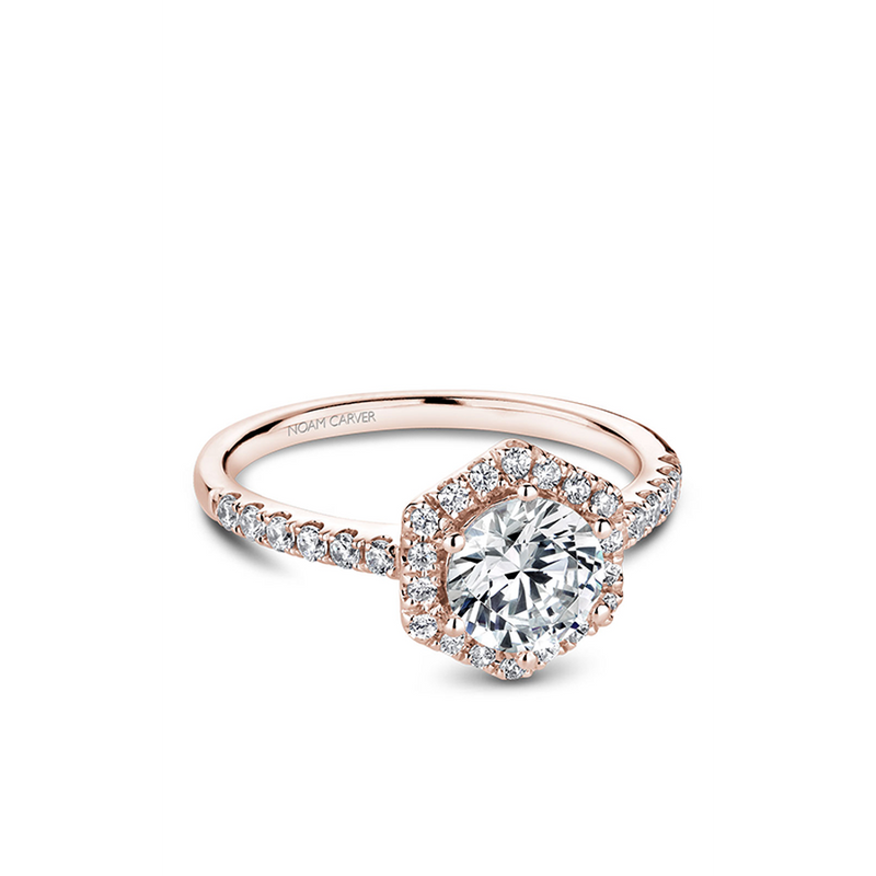 Noam Carver Halo Engagement Ring B214-01RA