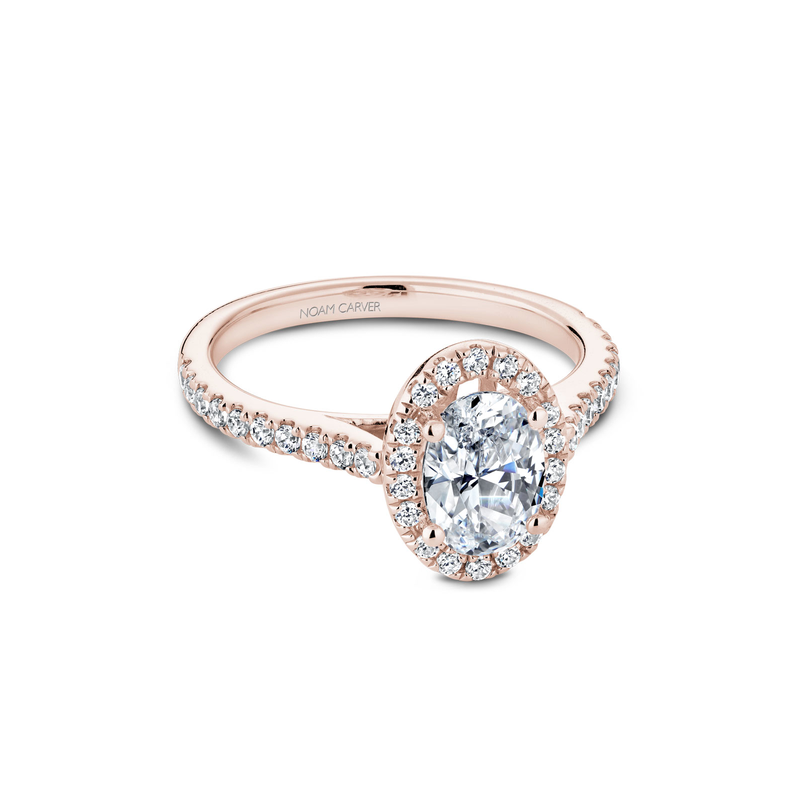 Noam Carver Halo Engagement Ring R050-02RA