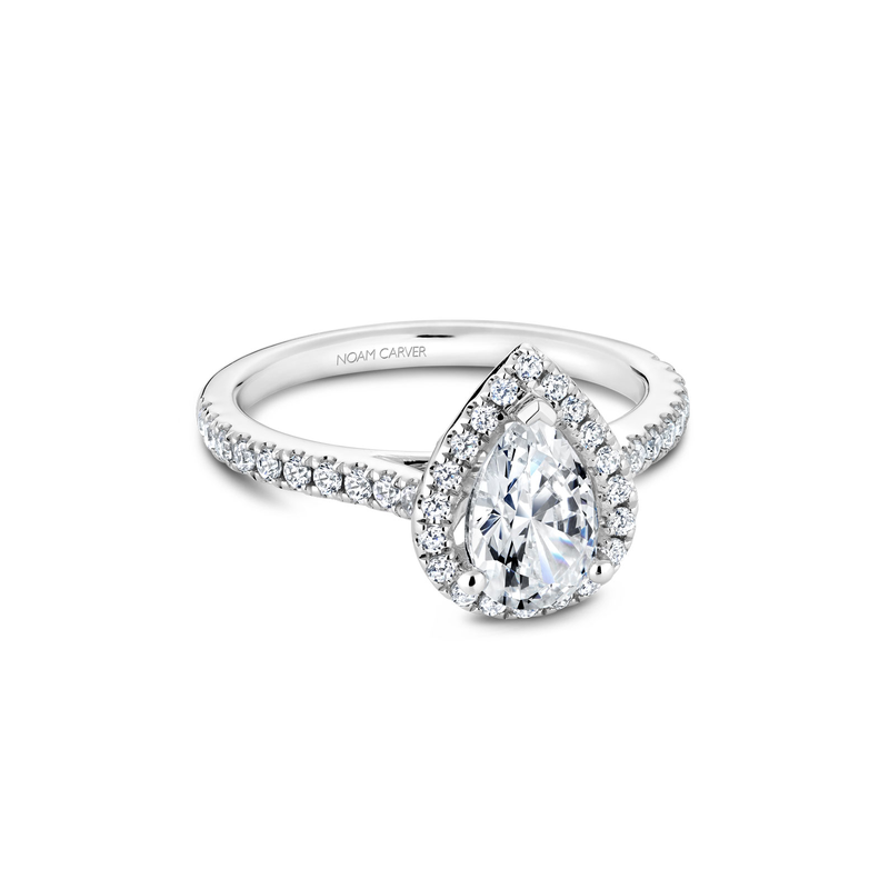 Noam Carver Halo Engagement Ring R050-03A