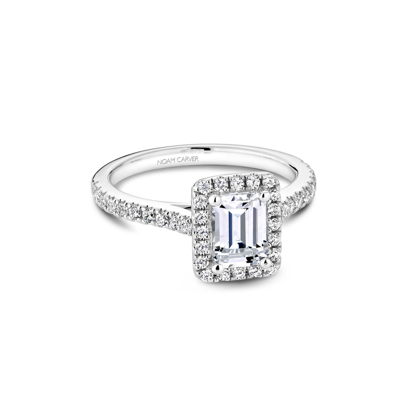 Noam Carver Halo Engagement Ring R050-04A
