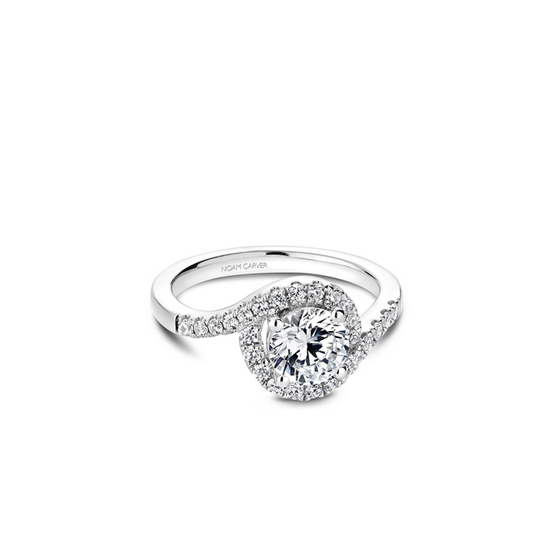 Noam Carver Halo Engagement Ring B186-01A