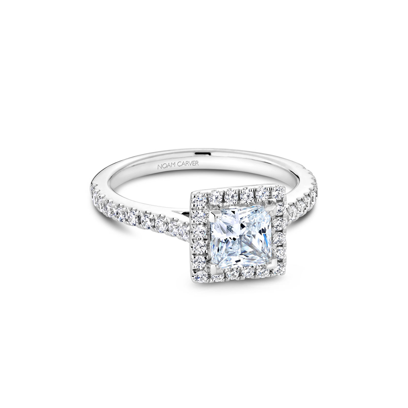 Noam Carver Halo Engagement Ring R050-06A