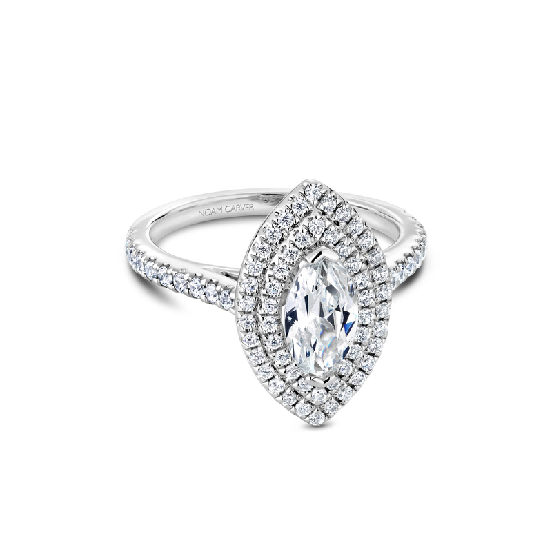 Noam Carver Halo Engagement Ring R051-07A