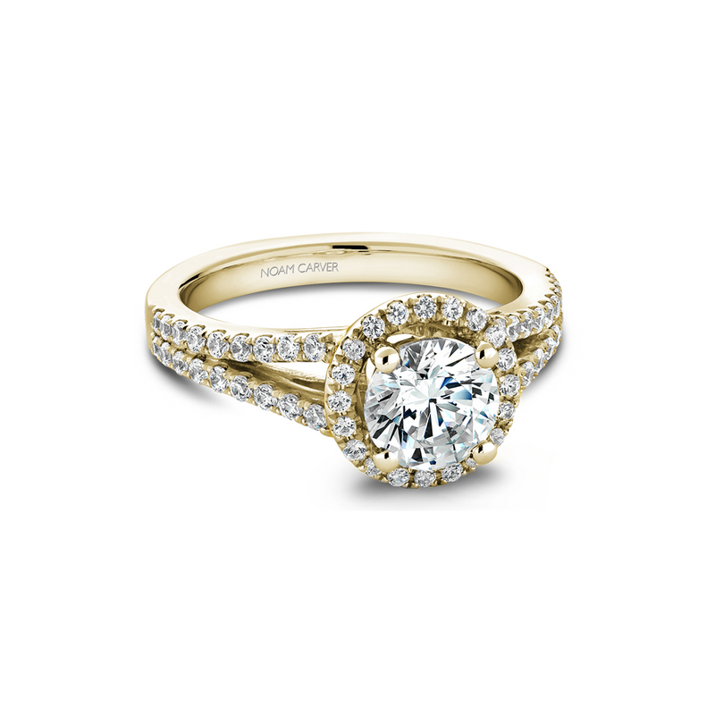 Noam Carver Halo Engagement Ring B015-02YA