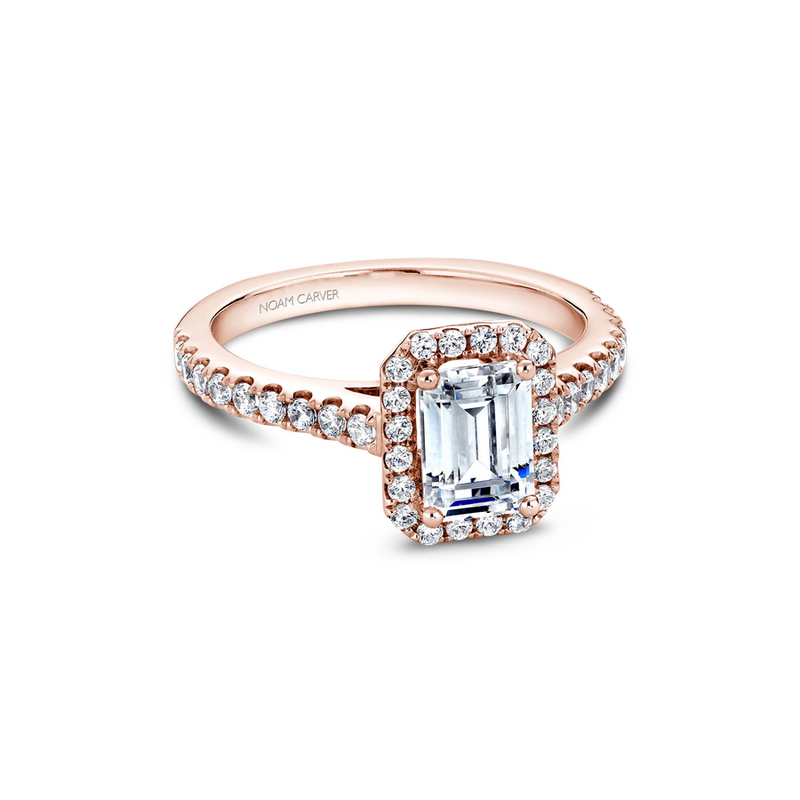 Noam Carver Halo Engagement Ring B034-01RA