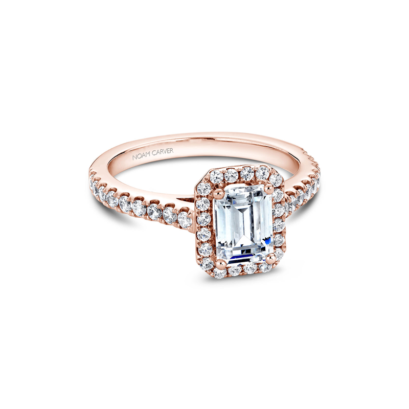Noam Carver Halo Engagement Ring B034-01RA