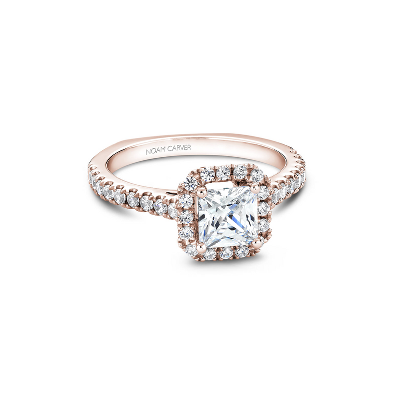 Noam Carver Halo Engagement Ring B034-02RA