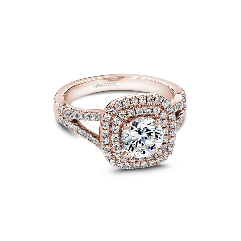 Noam Carver Halo Engagement Ring B035-01RA
