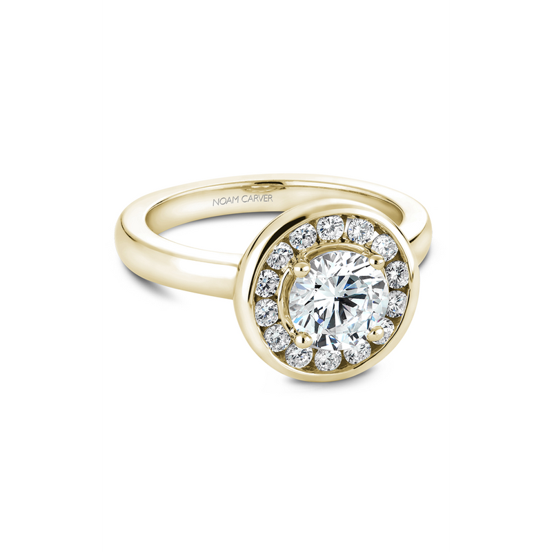 Noam Carver Halo Engagement Ring B037-02YA