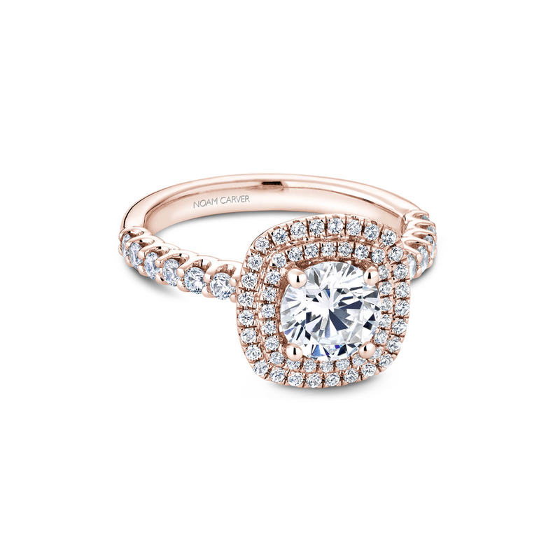 Noam Carver Halo Engagement Ring B222-01RA