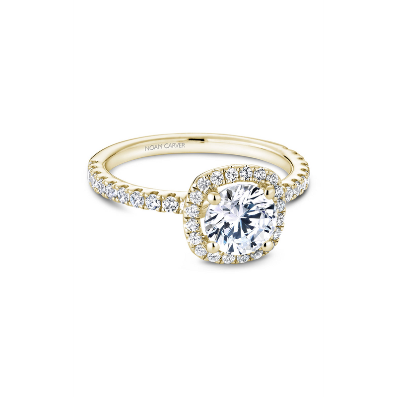 Noam Carver Halo Engagement Ring B223-01YA