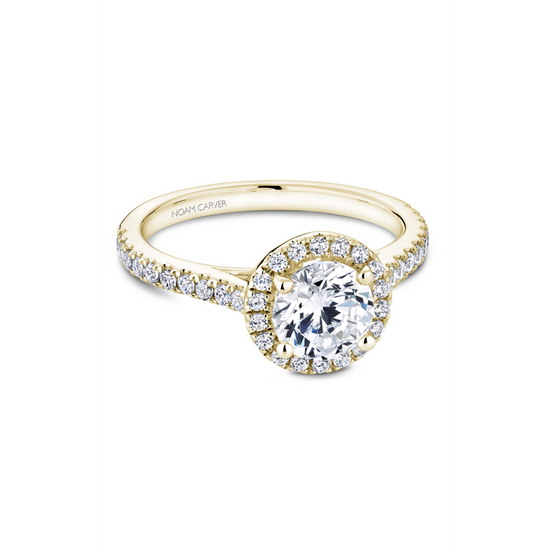 Noam Carver Halo Engagement Ring R050-01YA
