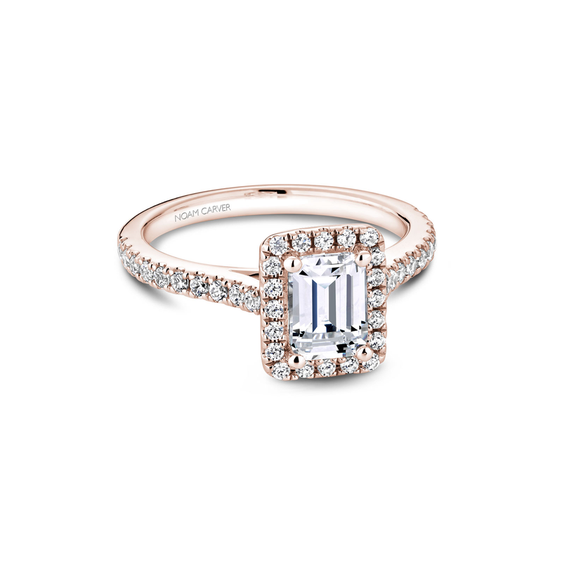 Noam Carver Halo Engagement Ring R050-04RA