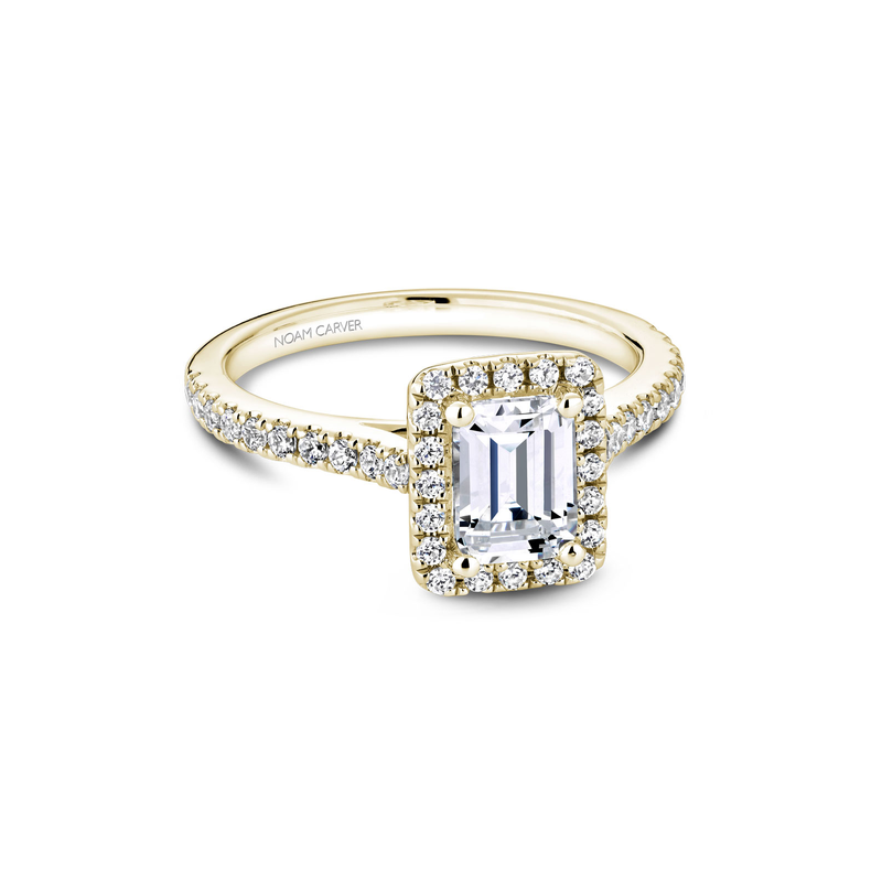 Noam Carver Halo Engagement Ring R050-04YA