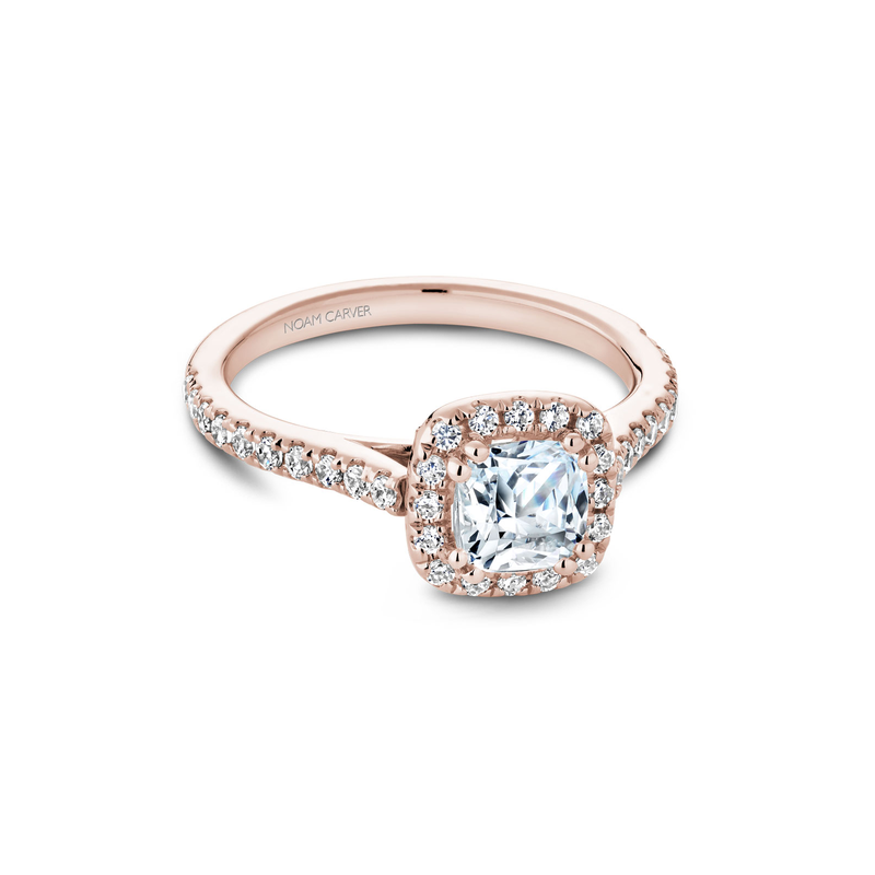 Noam Carver Halo Engagement Ring R050-05RA
