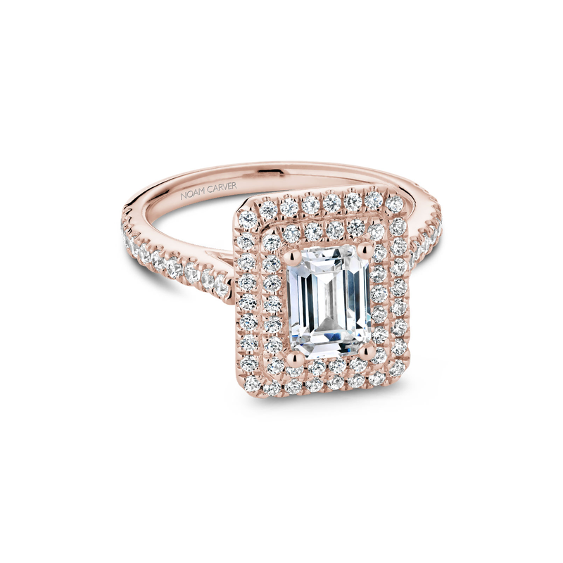 Noam Carver Halo Engagement Ring R051-04RA
