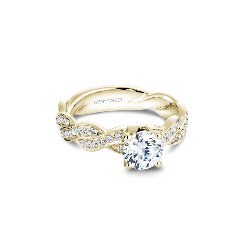 Noam Carver Twist Band Engagement Ring B059-01YA