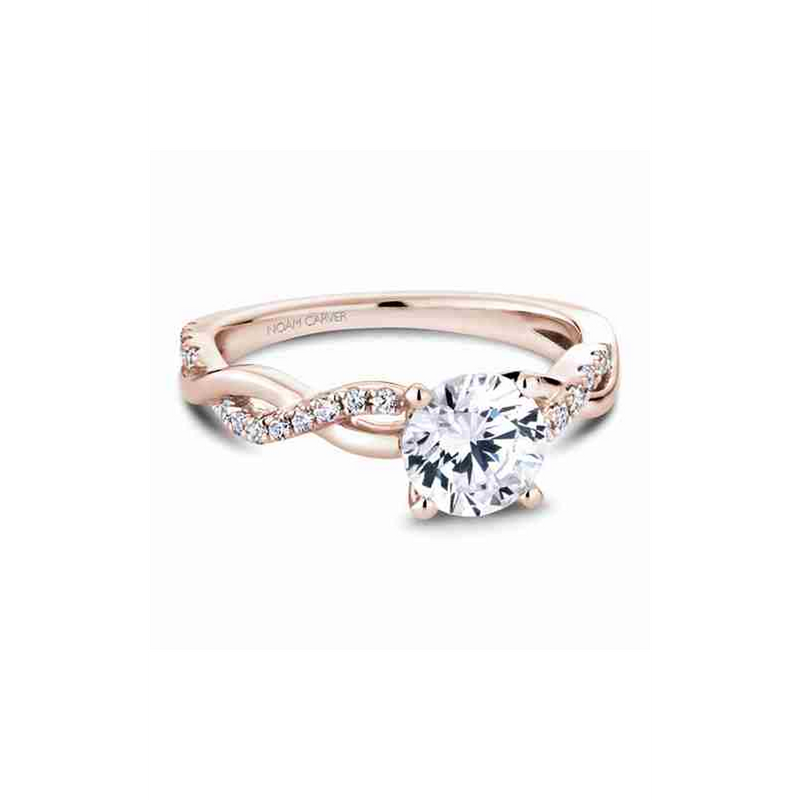 Noam Carver Twist Band Engagement Ring B185-02RA