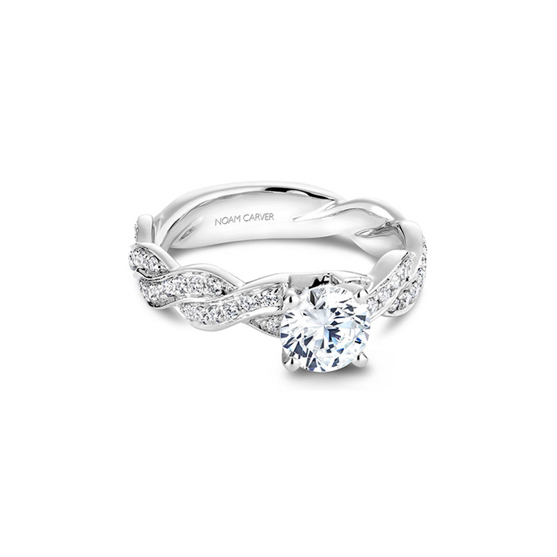 Noam Carver Twist Band Engagement Ring B059-01A