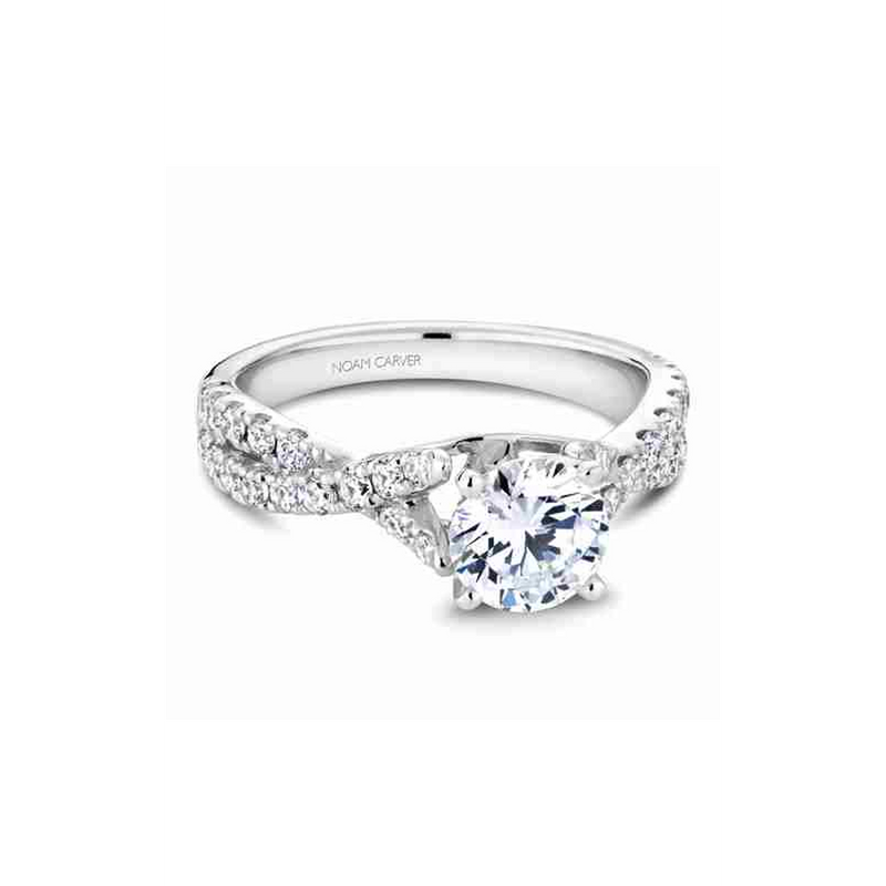 Noam Carver Twist Band Engagement Ring B154-01A