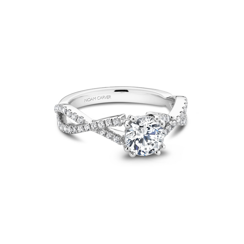 Noam Carver Twist Band Engagement Ring B004-03A