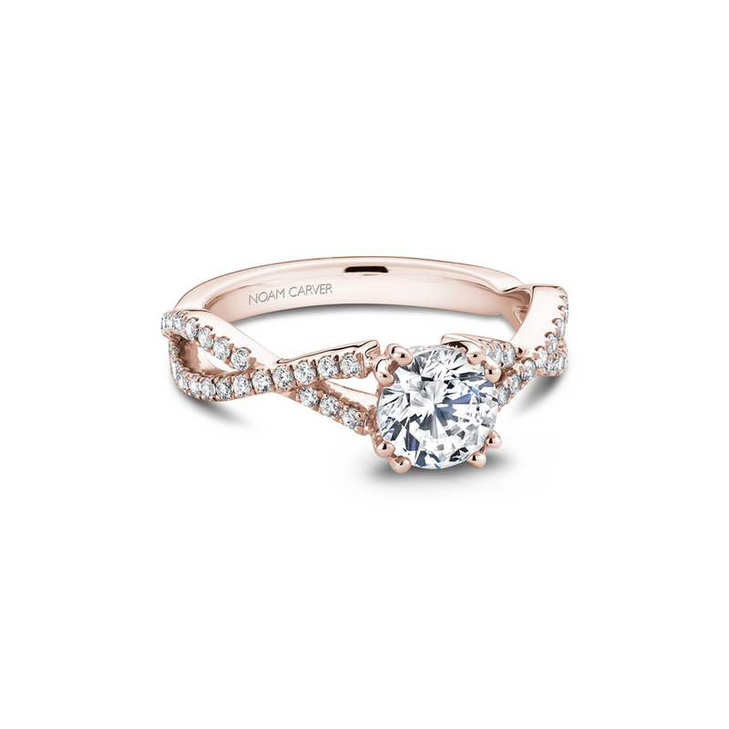 Noam Carver Twist Band Engagement Ring B004-03RA